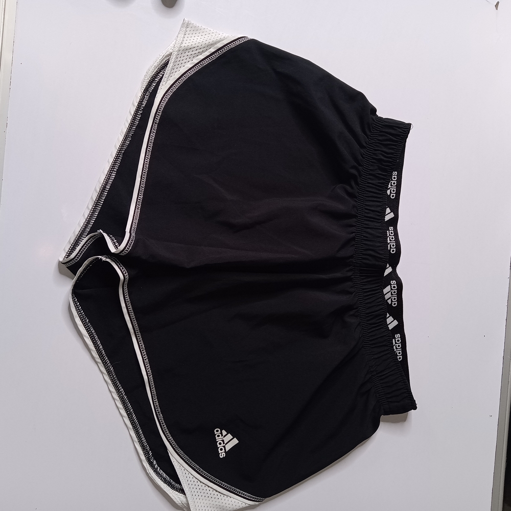 Adidas Black and White Classic Athletic Shorts